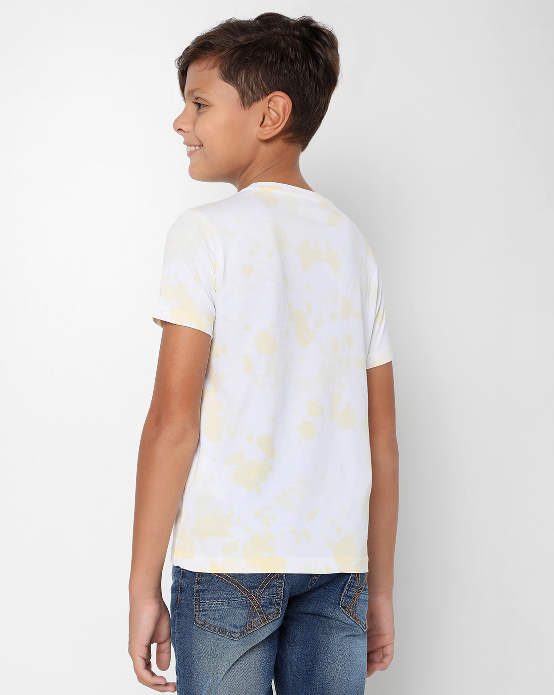 GAS KIDS Boys Tie & Dye Yellow T-Shirt